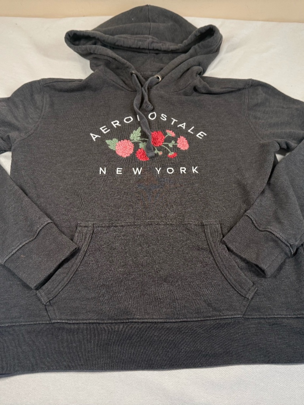 Aeropostle Women's Pullover Logo Hoodie Size Small - Gray